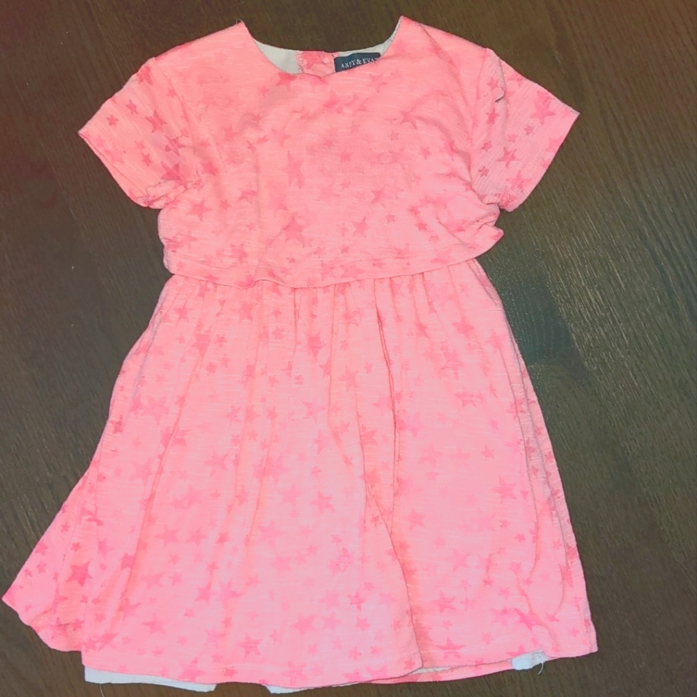 ⭐️💗 Andy and Evan, size 4T, Bright Pink Star dress